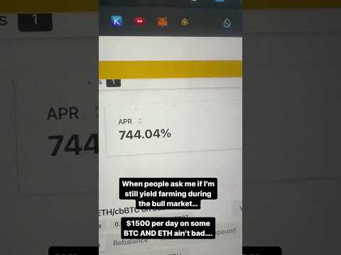 $1500 per day yield farming BTC and ETH :)