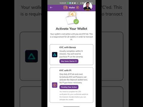 Activate your wallet pi network | kyc with banxa #pinetwork #pinewupdate #cryptocurrency #ytshorts