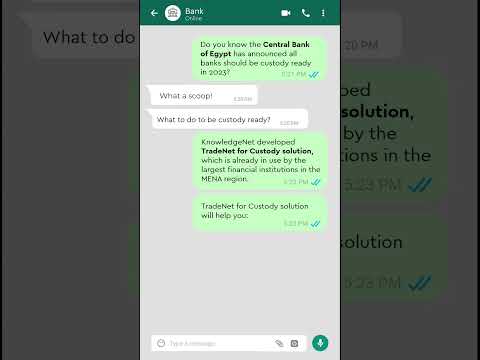 KnowledgeNet brings you TradeNet for Custody solution