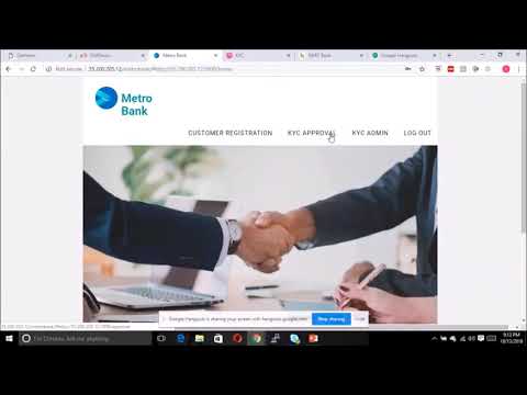 KYC Blockchain Hyperledger fabric demo on how banks would know their customers in future