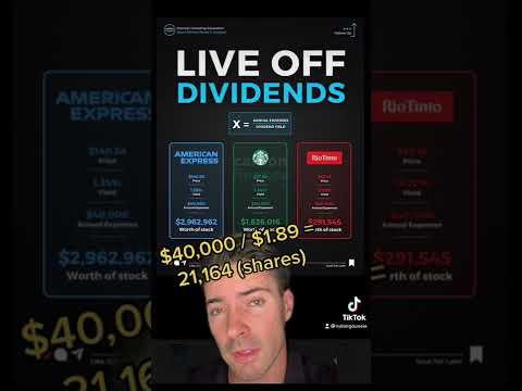 Living Off Dividends – $40,000 per year!! #dividendinvesting