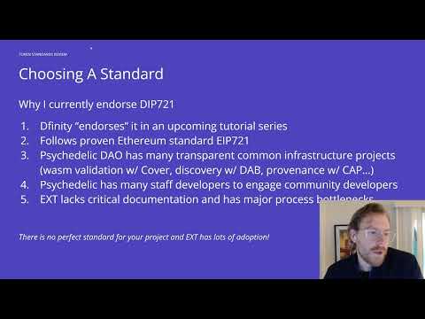 Motoko Bootcamp V1 2022 | token standards lecture 1