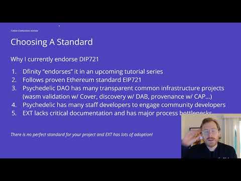 Motoko Bootcamp V1 2022 | token standards lecture