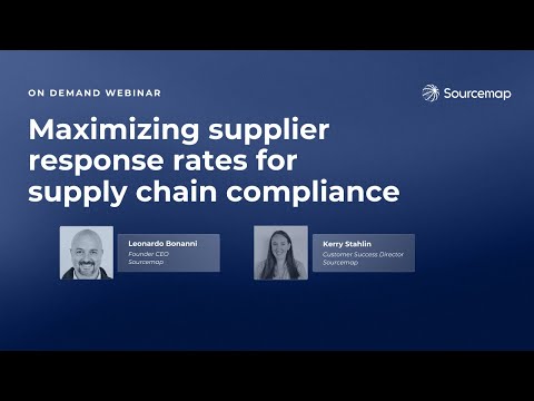 WEBINAR | Maximizing supplier response rates for supply chain compliance