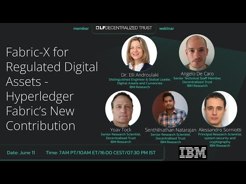 Webinar with IBM: Fabric-X for Regulated Digital Assets – Hyperledger Fabric’s New Contribution