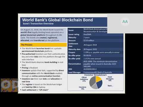 World bank – Bond-I research part 2 – crypto assets – tokenization