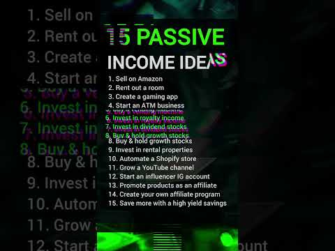 15 passive income Ideas|passive income|#passiveincome  #business #money #shorts#viral  #earning