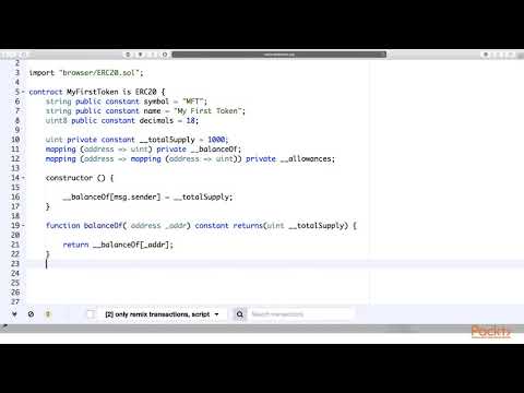 Blockchain Real World Projects : Set the Token Standards with ERC20| packtpub.com