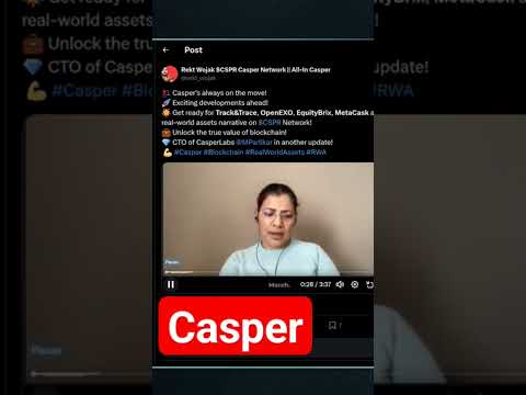 Casper, 2024 Roadmap, Tokenized Real Estate, and much more #cryptocurrency #tokenization