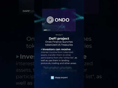DeFi-project Ondo Finance launched Tokenized US Treasury Bonds
