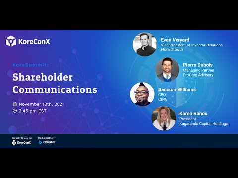 #KoreSummit – Digital Securities: Shareholder Communications