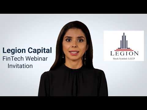 Legion Capital Announces FinTech Investing Webinar with CTO J. Bradley Hilton on June 24, 2021