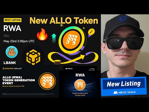 $RWA – ALLO TOKEN CRYPTO COIN HOW TO BUY RWA MEXC GLOBAL LBANK BINANCE BNB BSC BLOCKCHAIN GATE TGE