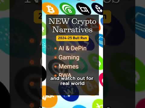 Top Crypto Narratives 2024-25 bull run! #crypto #cryptocurrency #ai #depin #memecoin #gaming #rwa