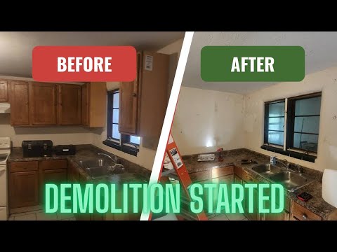 Watch This Real Estate Investor Rip Out Cabinets Like a Pro!"