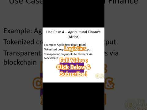 Agricultural Finance & SME Equity #tokenization #rwa #sto #blockchainfinance #tokens #cryptoadoption