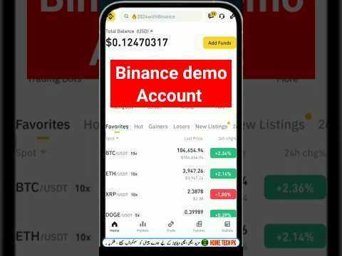 Binance demo account | Binance mock account | Earning from binance without money |