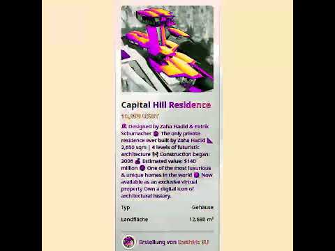 CAPITAL HILL RESIDENCE #ai #realestate #vr #ar #mrbeast #blockchain #nft #rwa #ronaldo #luxury