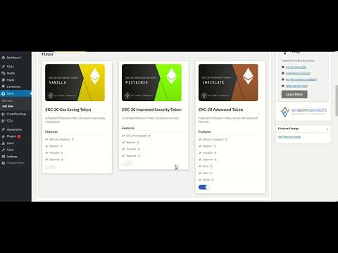 Deploy a Chocolate ERC-20 Standard Token using Ether