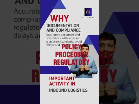 Documentation and Compliance in inbound logistics #inboundlogistics #supplychainmanagement
