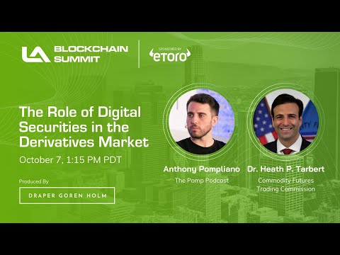 Pomp & CFTC Chairman Tarbert Chat Digital Securities in Derivatives Market | LA Blockchain Summit