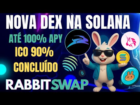 RABBIT SWAP: NOVA DEX NA SOLANA COM CASHBACK E STAKING ESTÁ COM 90% DO ICO CONCLUÍDO DE SEU TOKEN!!