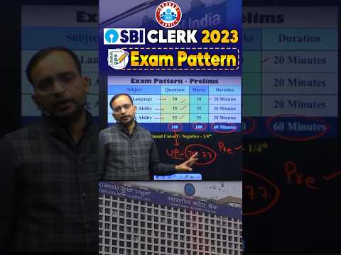 SBI Clerk 2023 Exam Pattern, Previous Cut Off, Full Info By Ankit Bhati Sir