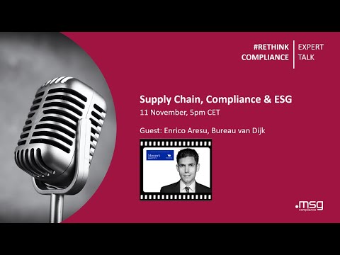 "Supply Chain, Compliance & ESG" | with Enrico Aresu as Guest