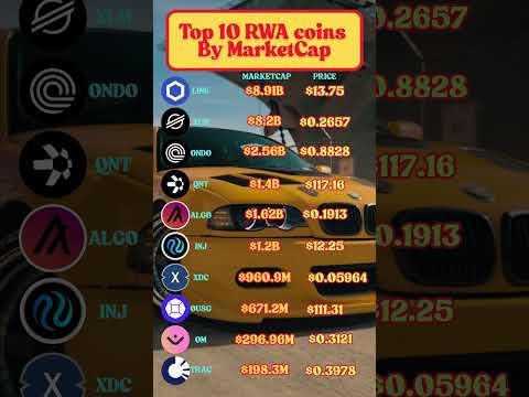 Top 10 RWA coins By MarketCap#millionaire #making #crypto