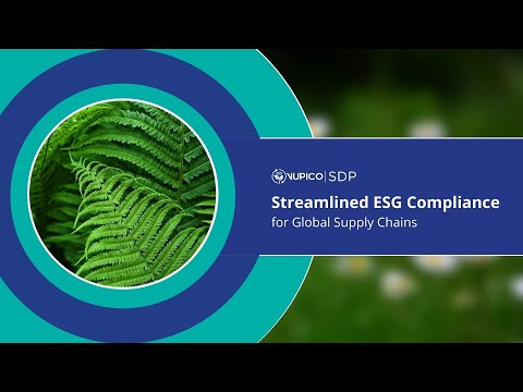 VUPICO SDP Streamlined ESG Compliance for Global Supply Chains