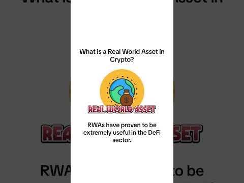 What is a Real World Asset in Crypto? #crypto #cryptoforold #rwa #realworldassets #shorts #short