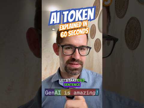 AI Tokens explained in 60 seconds #ai #genai #generativeai #aiexplained #tokenization