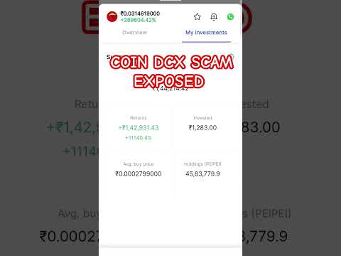 SCAM BY COIN DCX PIEPIE COIN | FRAUD COIN DCX #coindcxapp #scammer #cryptocurrency