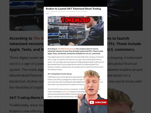 The #kraken #crypto exchange is now listing tokenized stocks on its platform.