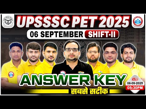 UPSSSC PET Exam Analysis 2025 | UP PET 6 Sept 2025 Shift 2nd Analysis | PET Answer Key & Solution